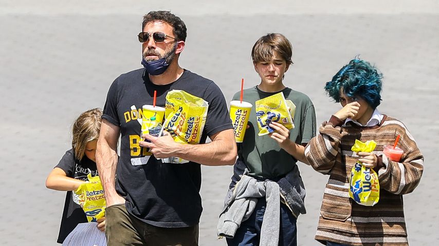 Ben Affleck und seine Kinder im Juli 2021
