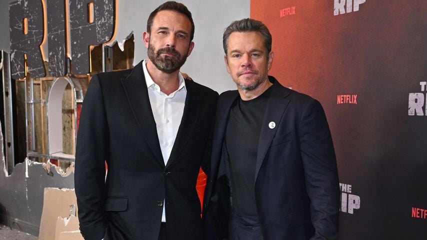 Ben Affleck und Matt Damon bei der Weltpremiere von "The Rip" im Alice Tully Hall in New York City, Januar 2026