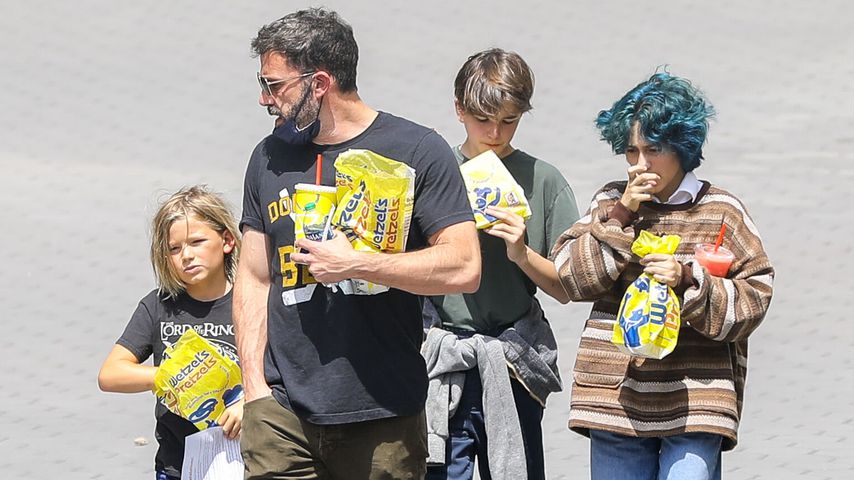 Ben Affleck und seine Kinder im Juli 2021
