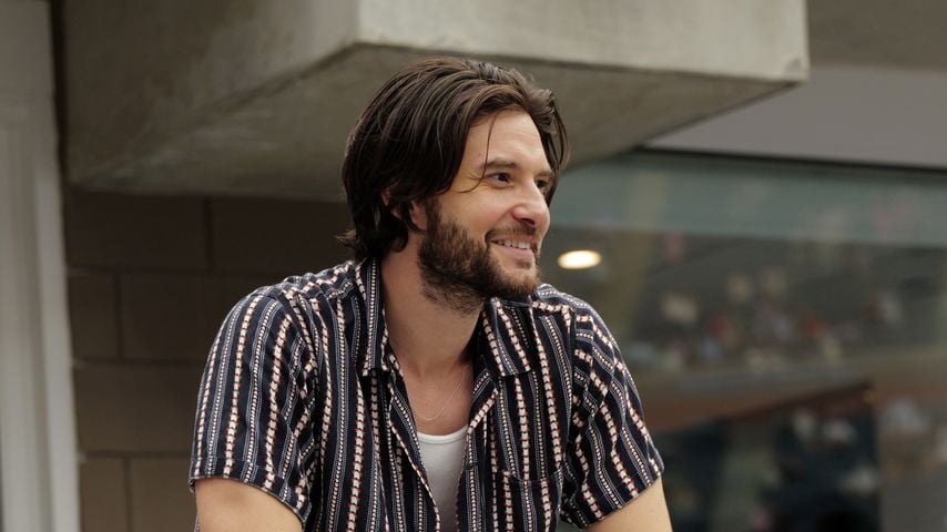 Ben Barnes mit einem Heineken Silver bei den US Open im USTA Billie Jean King National Tennis Center in New York City
