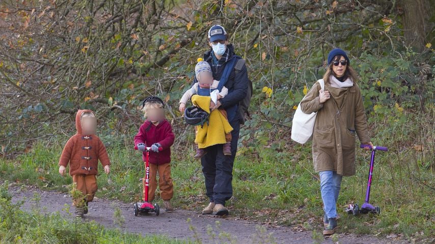 Benedict Cumberbatch mit seiner Frau Sophie Hunter und ihren Kindern