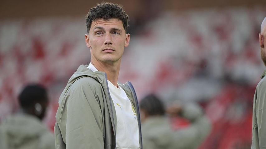 Benjamin Pavard vor dem Ligue-1-Spiel AS Monaco gegen Olympique de Marseille im Stade Louis II am 5. April 2026