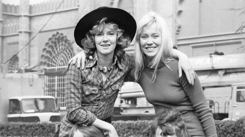 Benny Andersson, Anni-Frid Lyngstad, Agnetha Fältskognun und Björn Ulvaeus