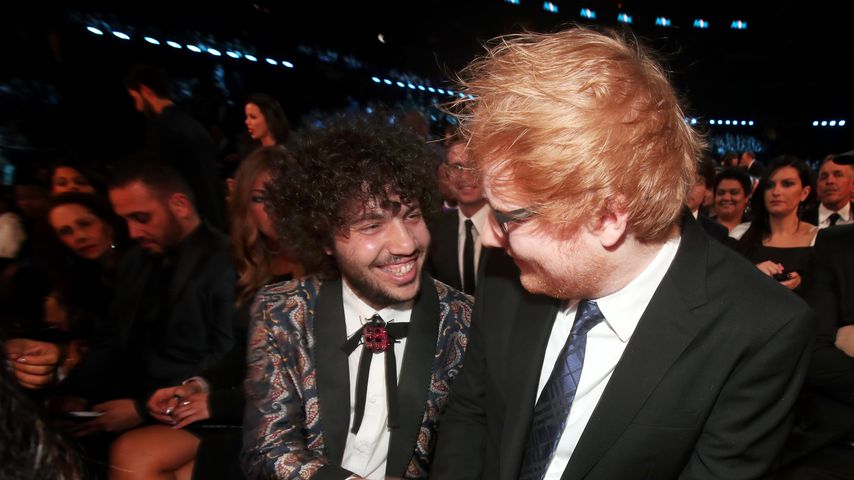 Produzent Benny Blanco und Musiker Ed Sheeran bei den Grammy Awards