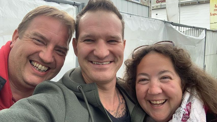 Benny, Jörg und Nadine, ehemalige Teilnehmer bei "Bauer sucht Frau"