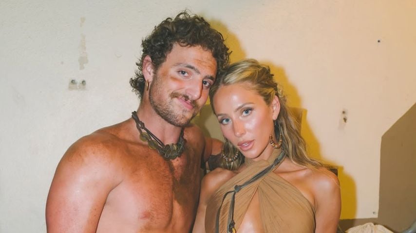 Benson Boone mit Alix Earle am Set vom Videodreh zu "The Time of My Life" 2026