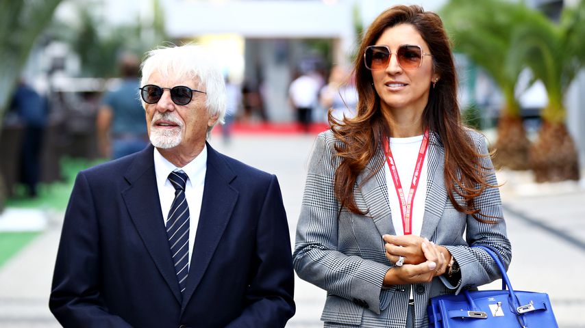 Bernie Ecclestone und seine Frau Fabiana Flosi in Sochi, 2019