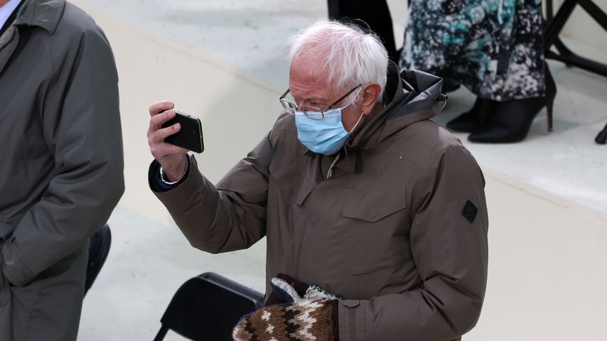 Bernie Sanders bei Joe Bidens Vereidigung