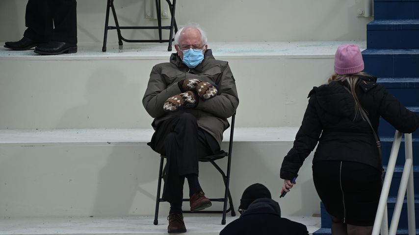 Für den guten Zweck: Bernie-Sanders-Meme prangt auf Pullis