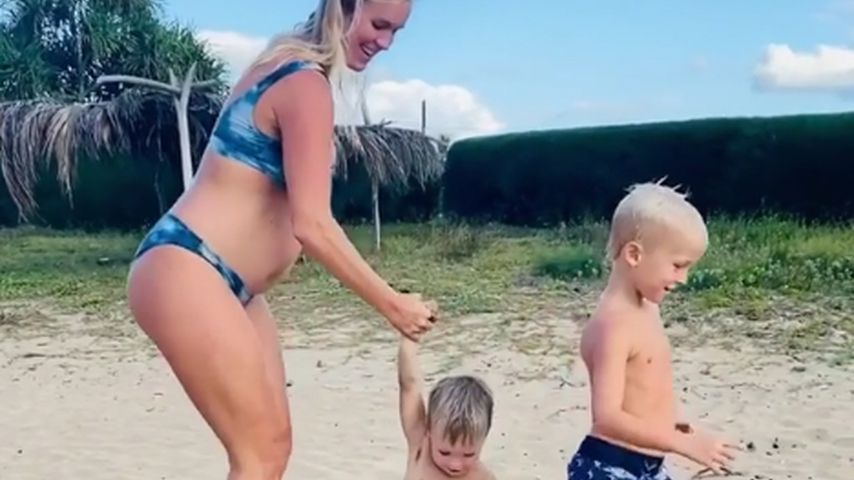 Bethany Hamilton mit ihren Kids