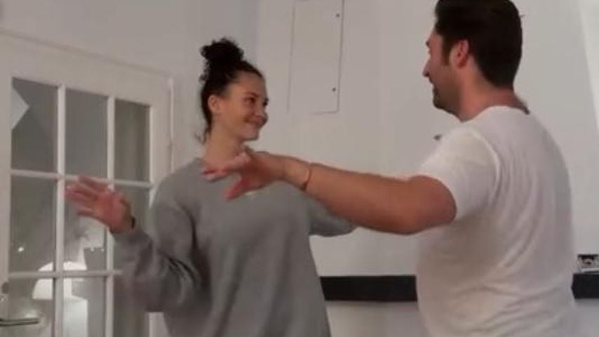 Betty Taube übt mit Tanzprofi für "Let's Dance"-Teilnahme