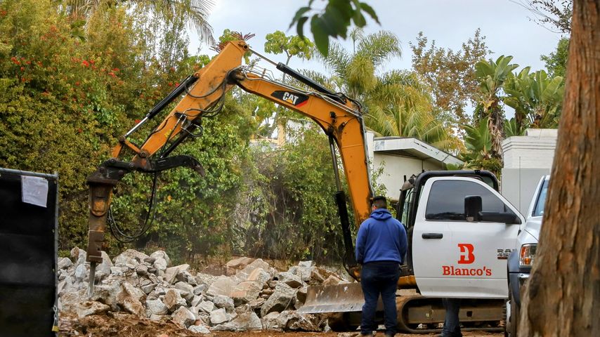 Abrissarbeiten von Betty Whites einstigem Haus