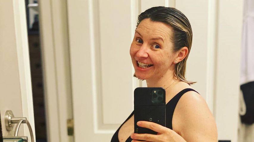 Beverley Mitchell während ihrer Schwangerschaft mit Mayzel
