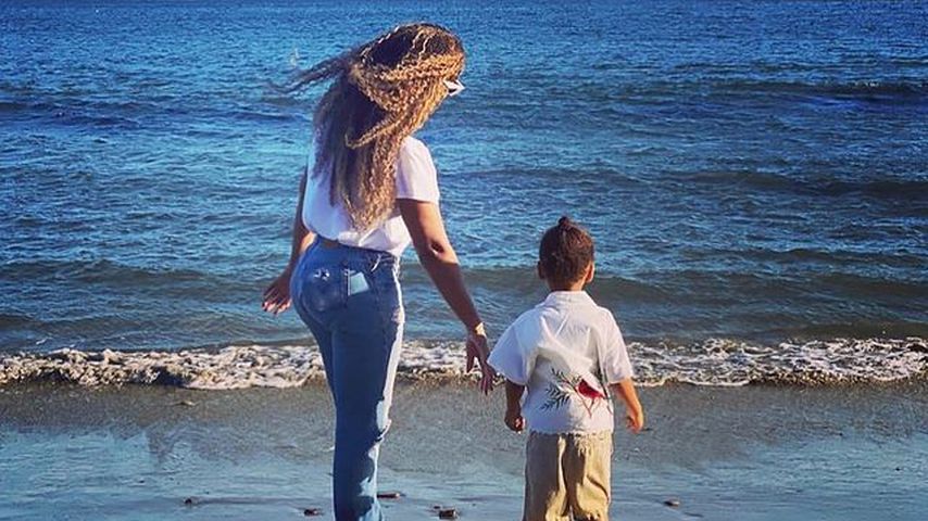 Beyoncé Knowles mit ihrem Sohn Sir