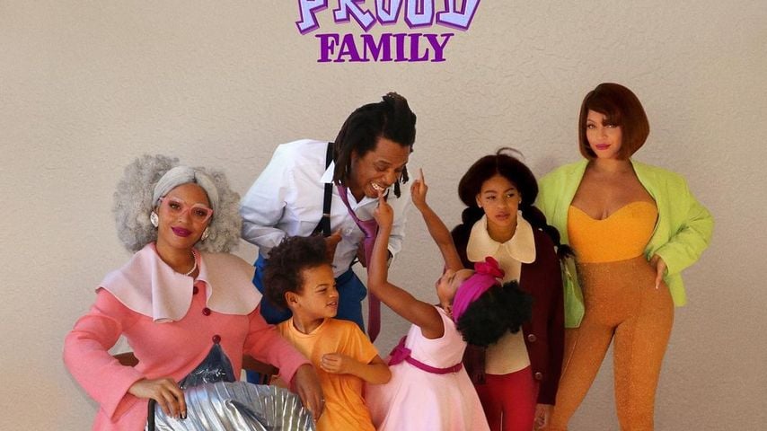 Beyoncé und Jay-Z mit ihren Kids Sir, Rumi und Blue Ivy