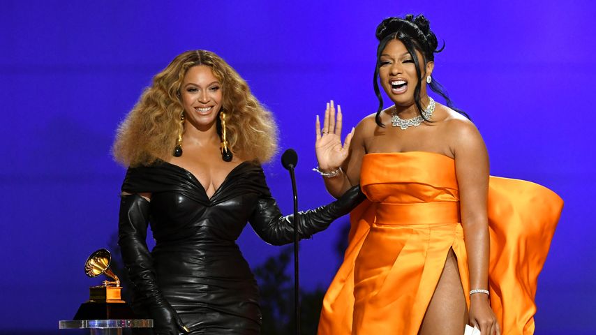 Beyoncé und Meghan Thee Stallion bei den Grammys, 2021