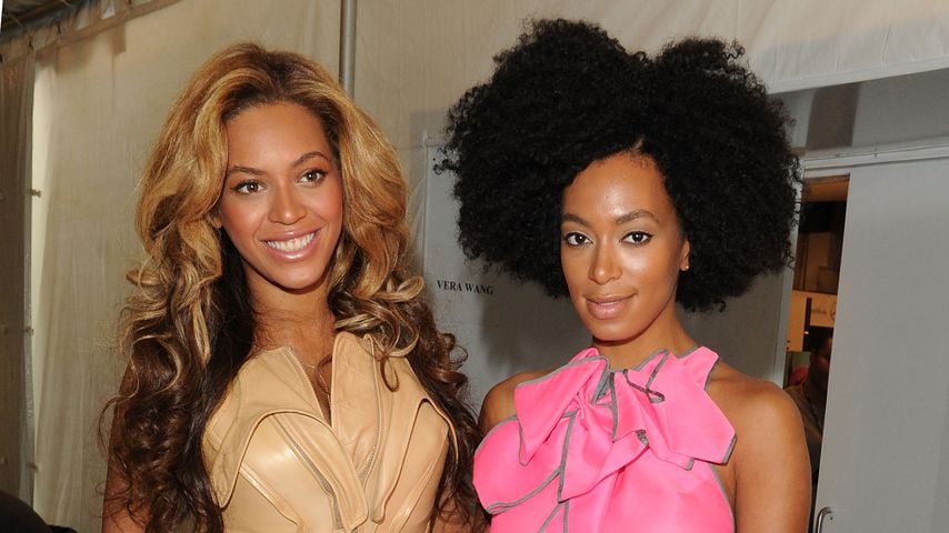 Beyonce und Solange Knowles auf der New York Fashion Week 2012