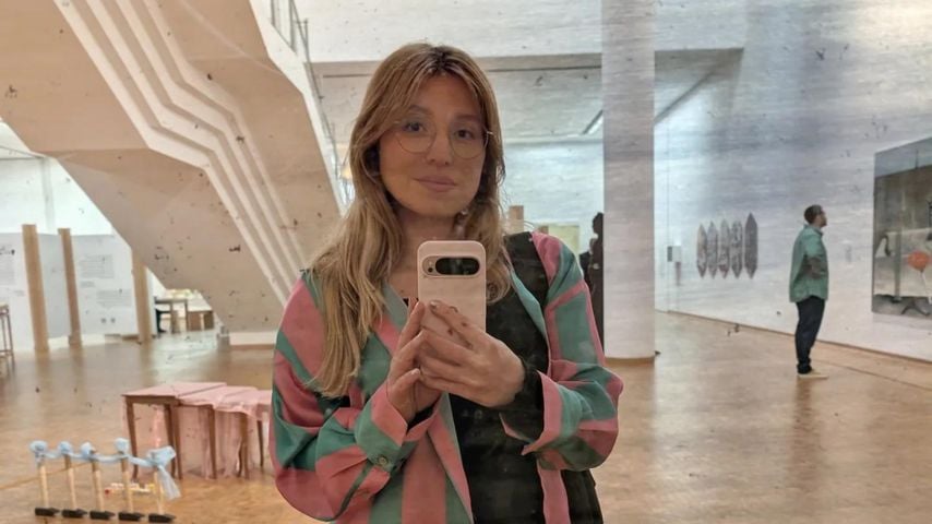 Für den Tierschutz: Bibi Heinicke protestiert vor Supermarkt