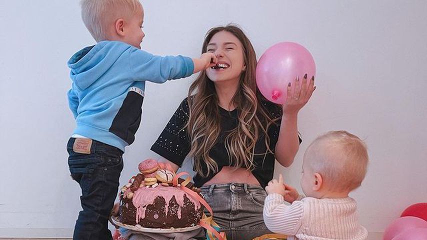 Bibi Claßen mit ihren Kindern
