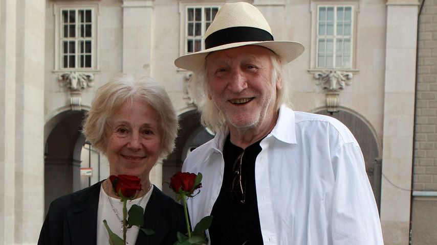 Bibiana Zeller und Karl Merkatz im August 2010 in Salzburg