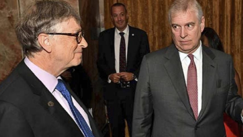 Bill Gates und Andrew Mountbatten Windsor auf einem von der Us-Justiz veröffentlichten Foto