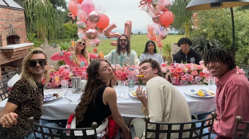 Heidi Klum mit ihren Kindern und Tom Kaulitz und Bill Kaulitz in Los Angeles