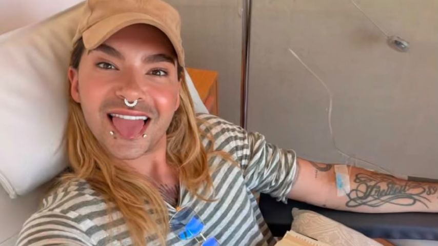 Bill Kaulitz bei einer medizinischen Behandlung in einem Spa am Wörthersee