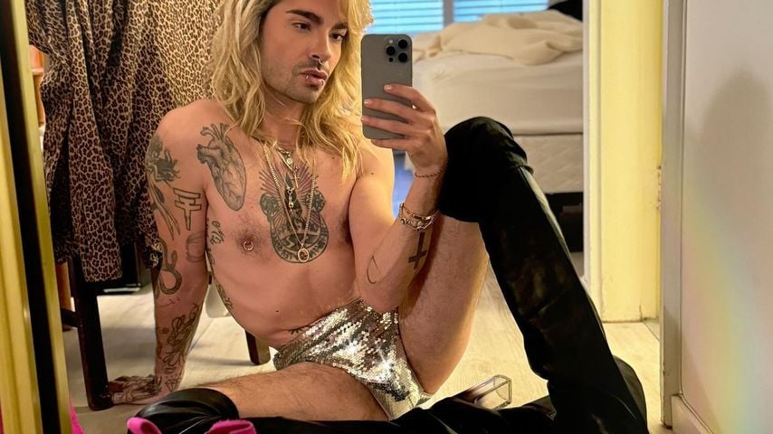Bill Kaulitz sorgt mit Glitzer-Schlüpfer-Foto für Aufregung!