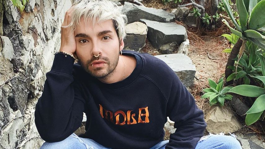 Bill Kaulitz mit seinem Hund im Jahr 2020