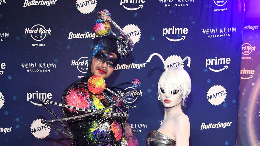 Bill Kaulitz und Leni Klum bei Heidi Klums Halloweenparty 2024