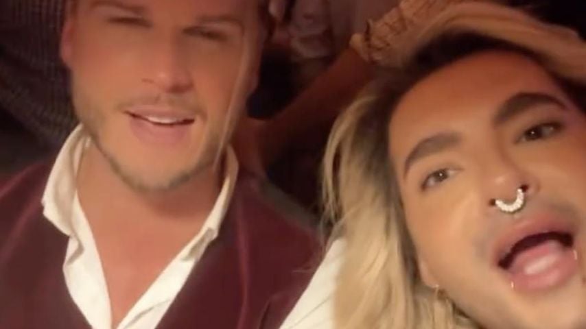 Bill Kaulitz und Rúrik Gíslason auf dem Oktoberfest