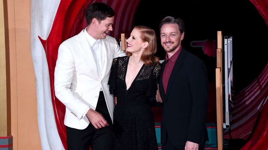 Bill Skarsgård, Jessica Chastain und James McAvoy