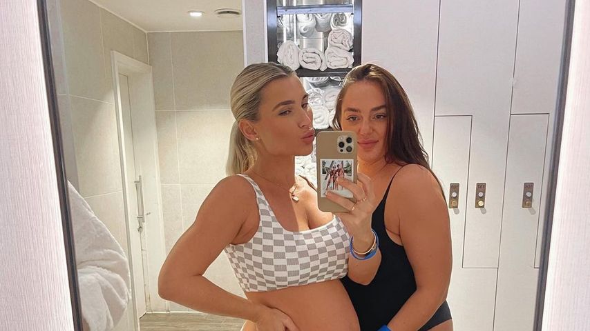 "Bereit für die Geburt": Billie Faiers posiert mit XXL-Kugel