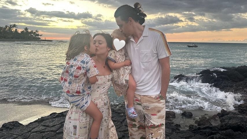 Billie Lourd mit ihrem Mann Austen Rydell und ihren Kindern Kingston und Jackson