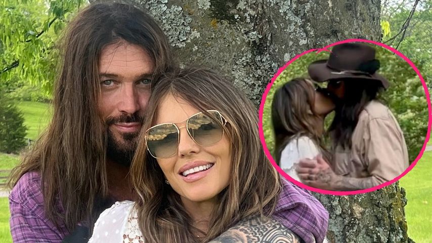 Collage: Billy Ray Cyrus und Elizabeth Hurley