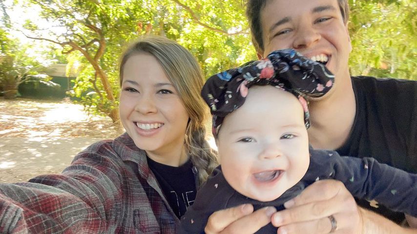 Bindi Irwin, ihre Tochter Grace und ihr Mann Chandler im September 2021