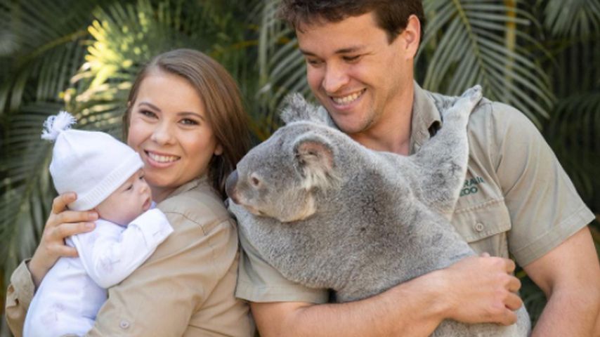 Bindi Irwin und Chandler Powell mit ihrer Tochter Grace