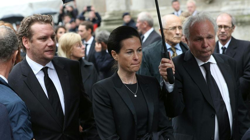 Birgit Lauda bei der Beerdigung ihres Mannes Niki Lauda, Mai 2019