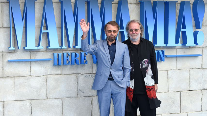 Björn Ulvaeus und Benny Andersson bei der Premiere von "Mamma Mia! Here We Go Again" in London, 2018