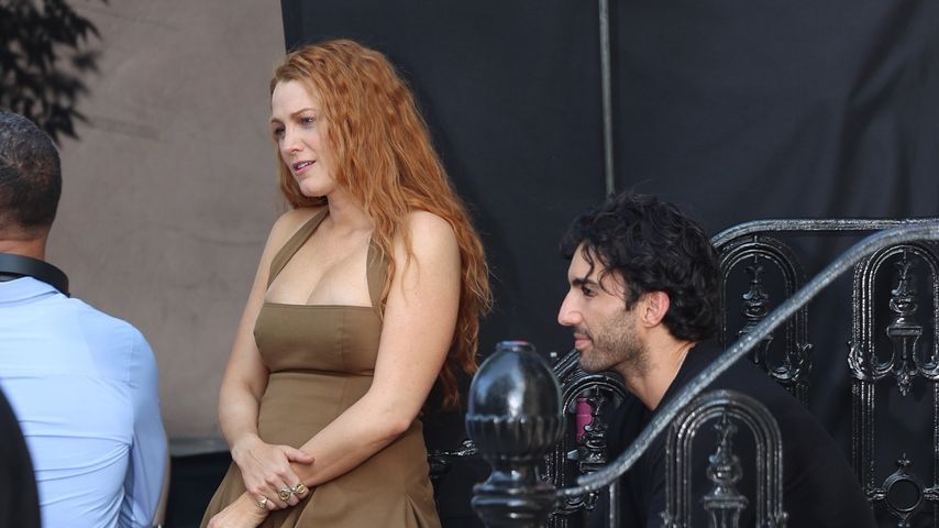Blake Lively und Justin Baldoni am Filmset von "It Ends With Us" im Mai 2023