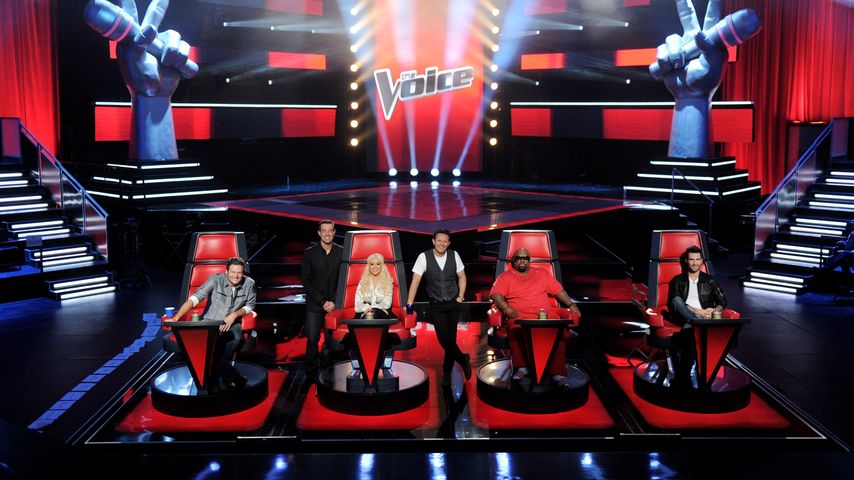 Blake Shelton, Christina Aguilera, Cee Lo Green und Adam Levine, erste "The Voice"-Staffel