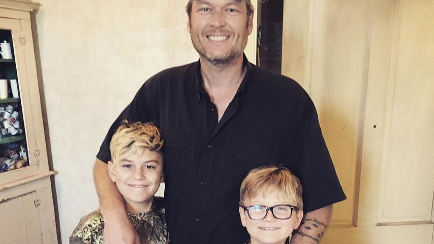Blake Shelton mit Kingston und Zuma