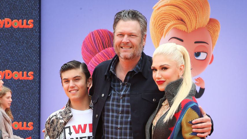 Blake Shelton und Gwen Stefani mit Kingston und Apollo Rossdale