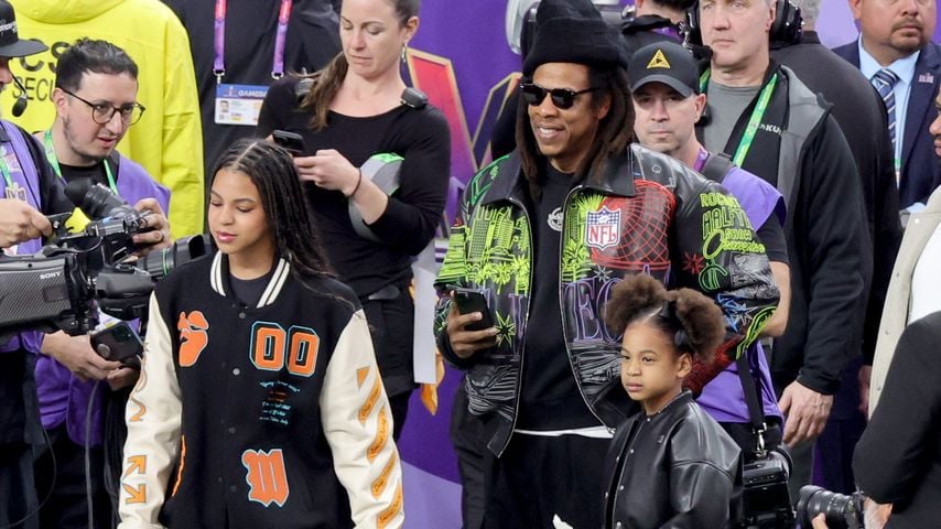 Jay-Z besuchte mit Töchtern Blue Ivy und Rumi den Super Bowl