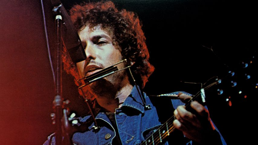 Bob Dylan beim "Concert for Bangladesh" 1972