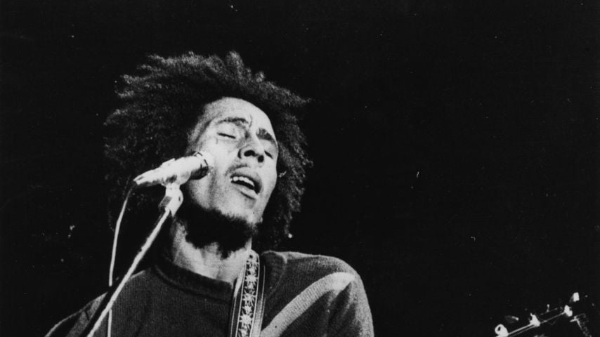 Bob Marley bei einem Auftritt 1974