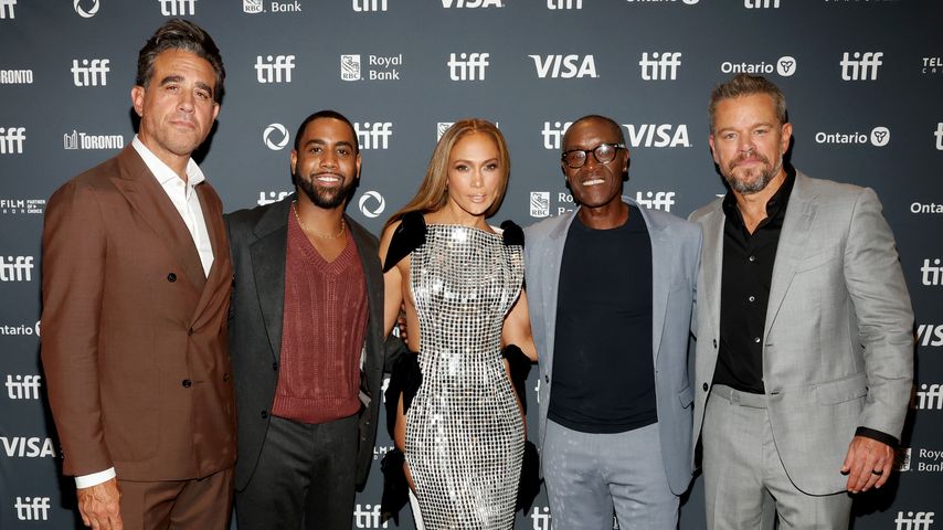 Bobby Cannavale, Jharrel Jerome, Jennifer Lopez, Don Cheadle und Matt Damon, September 2024