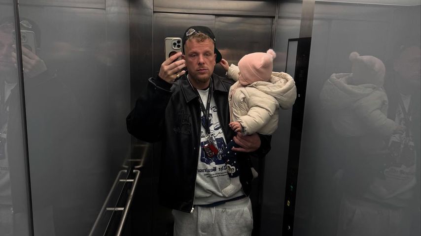 Bonez MC mit seiner Tochter, Dezember 2024