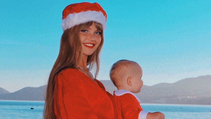 Bonnie Strange mit ihrer Tochter Goldie, Dezember 2019