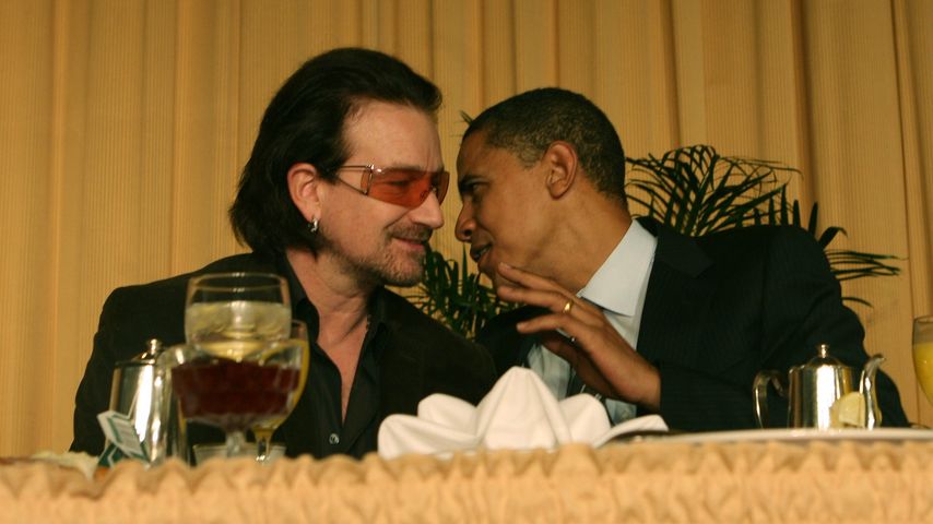 Zu viele Drinks mit Obama? Bono übernachtete im Weißen Haus